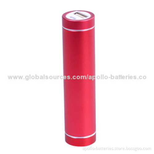 The flashlight shape of mobile phone power banks